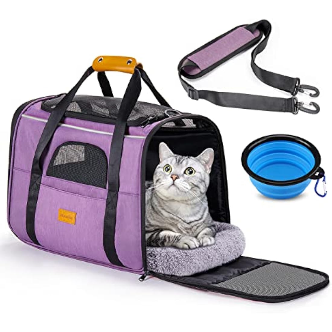 Morpilot Breathable Mesh Small Animal Carrier with Travel Cage and Water Bottle for Hamster, Guinea Pig, Rat, Sugar Glider, Hedgehog, Squirrel - Pink