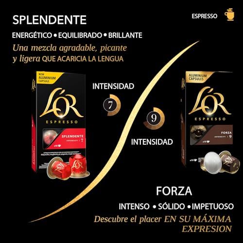 L'OR Favourites Assortment - Nespresso Compatible Coffee Pods (Pack of 8, Total 80 Drinks)