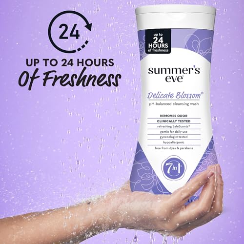 Summer's Eve Cleansing Wash | Delicate Blossom | 15 Ounce | Pack of 1 | pH-Balanced, Dermatologist & Gynecologist Tested