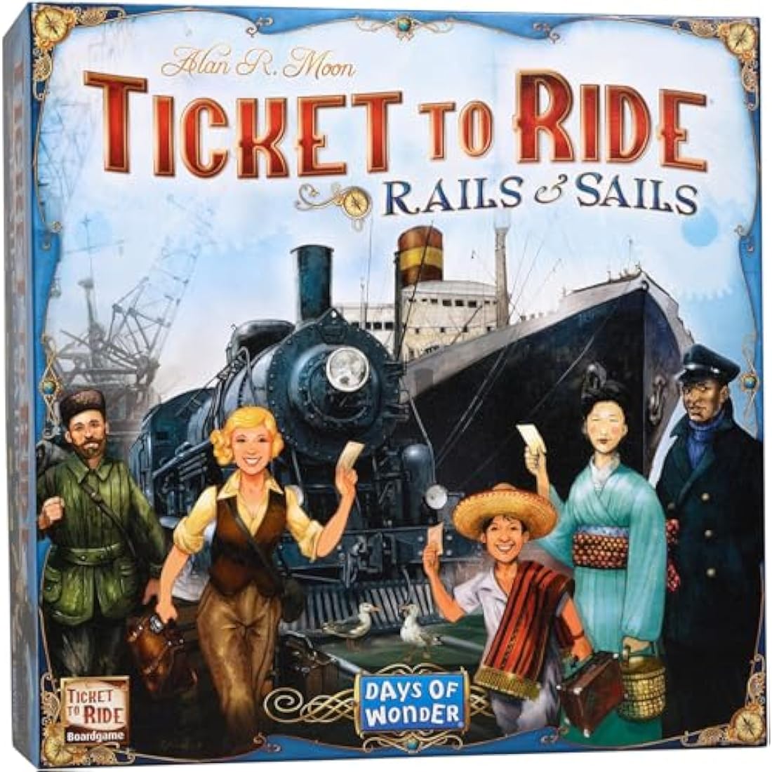 Days of Wonder | Ticket to Ride Rails and Sails | Board Game | Ages 10+ | 2-5 players | 60-120 Minutes Playing Time