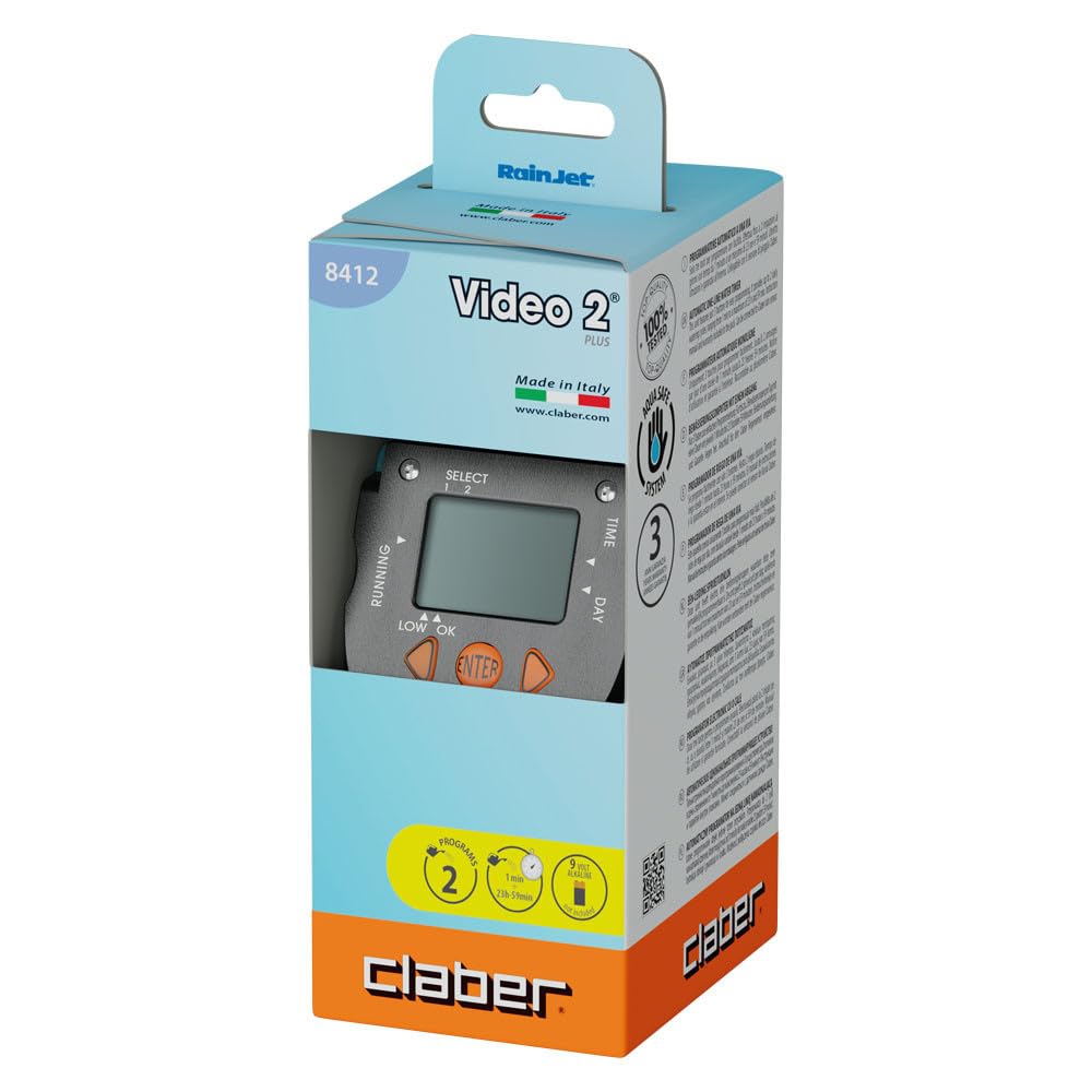 Claber Aquauno Video-2 Plus One-Way Tap Programmer