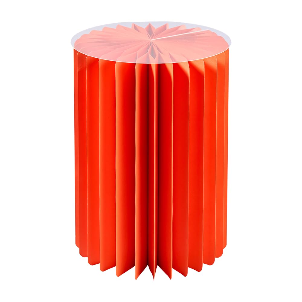 Foldable Paper Column, Decorative Column, Versatile Use as Side Table, Base or Flower Stool, Space-Saving and Lightweight, Ideal for Living Room