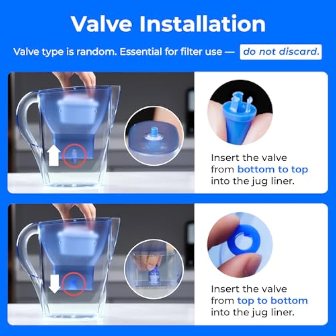 Waterdrop Water Filter Cartridges, Replacement for Brita® Maxtra+® Plus, Maxtra Pro® All-in-1, Compatible with Brita® Marella® Jug and Kettle, Reduce PFAS, PFOA/PFOS, TÜV SÜD, NSF Certified (15)