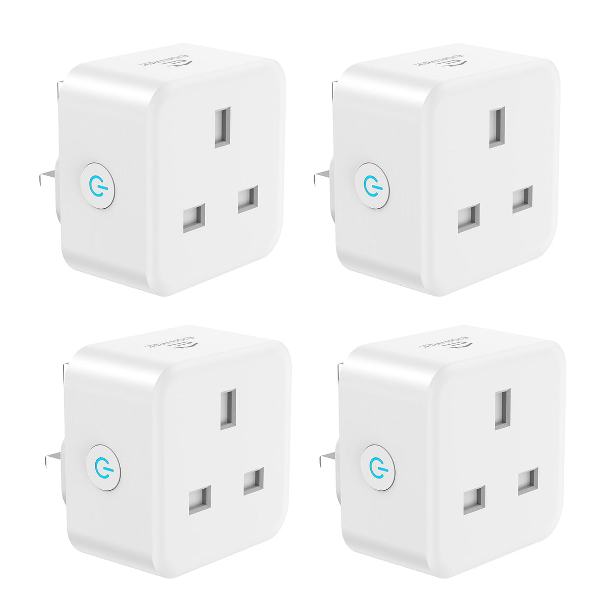 EIGHTREE Smart Plug with Energy Monitoring, 13A Smart Plugs that Work with Alexa, Google Home, SmartThings, Wireless Remote Control Timer Plug, 2.4