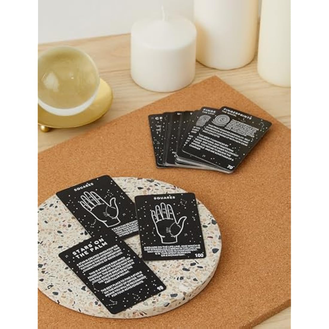 Gift Republic GR700016 Palm Reading Cards, Black, one Size