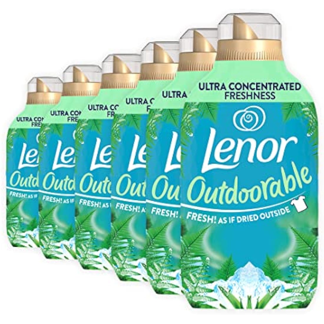Lenor Outdoorable Fabric Conditioner 210 Washes, 6x490ml, Northern Solstice - Ultra Concentrated Freshness