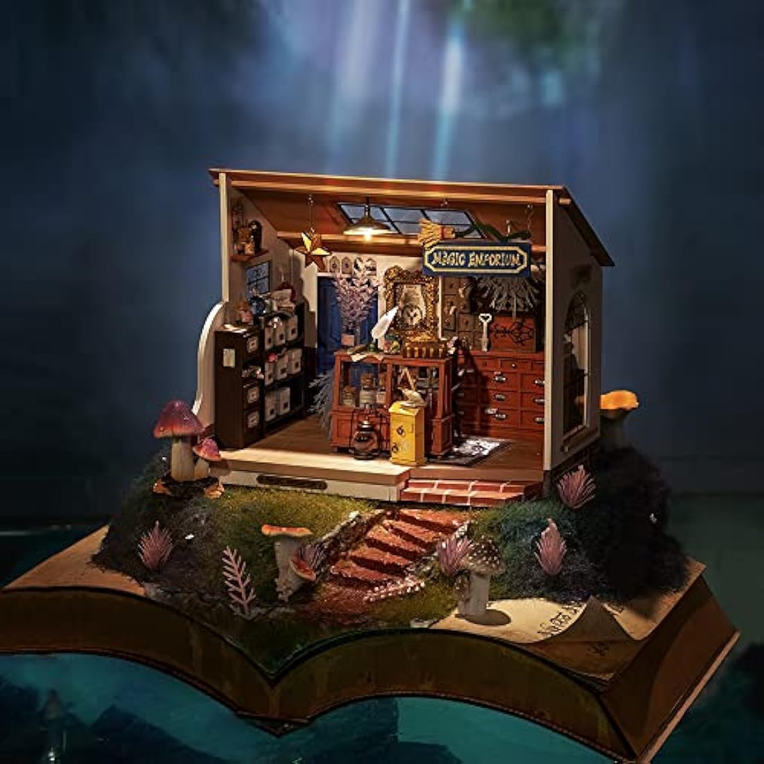 Rolife DIY Miniature House Kits-Kiki's Magic Emporium-Mini Room Decor for Teen Girls Boys Women (DG155)