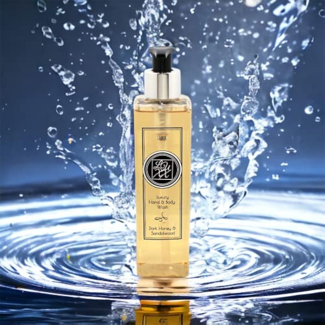 Luxx Creations - Hand Soap & Body Wash 250ml (Dark Honey & Sandalwood) - Highly Fragranced, Free from SLS, Vegan Friendly