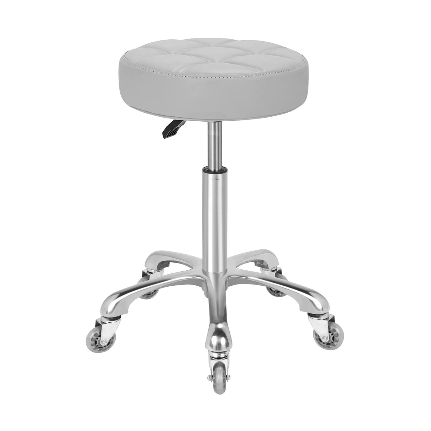 Kaleurrier Swivel Stool Chair,Height Adjustable,400 lbs Heavy Duty Hydraulic Rolling Metal High Stools for Home Kitchen Salon Bar Office Massage