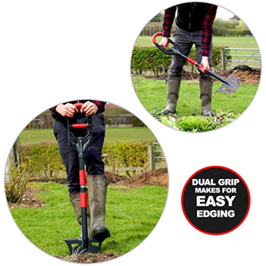 Roamwild Multi-Digger Garden Digging Tools – Fibreglass Light Weight Gardening Tools With Unique Dual Soft AIR Light Grip Technology