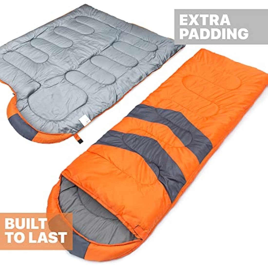 MalloMe Sleeping Bags for Adults & Kids Sleeping Bag 3-4 Season - Ultralight Backpacking Sleeping Bag Cold Weather & Warm, Lightweight Compact, Single Adult Girls Boys Winter Sleep Camping Accessories