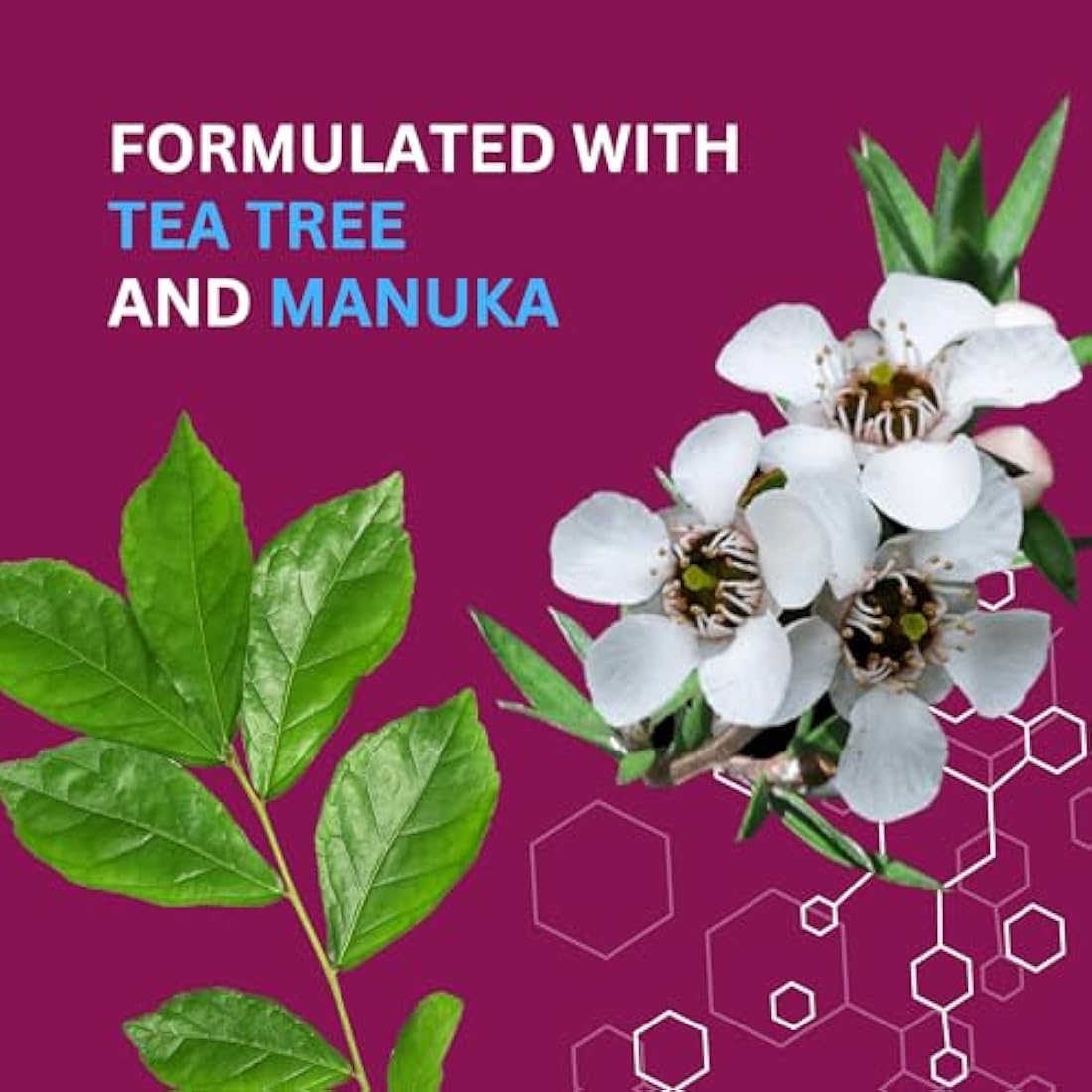 Tea Tree, Manuka & Neem Cream 350ml - Antibacterial, Anti-fungal, Antiseptic, Anti-Itch, Dry, Chapped & Cracked Skin, Eczema, Psoriasis, Jock Itch, Fungal infections. Fast Effective Relief
