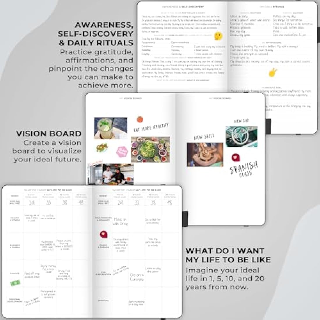Clever Fox Planner Schedule – Undated Weekly & Monthly Life Planner with Time Slots, Appointment Book & Daily Organizer, A5 (Black)