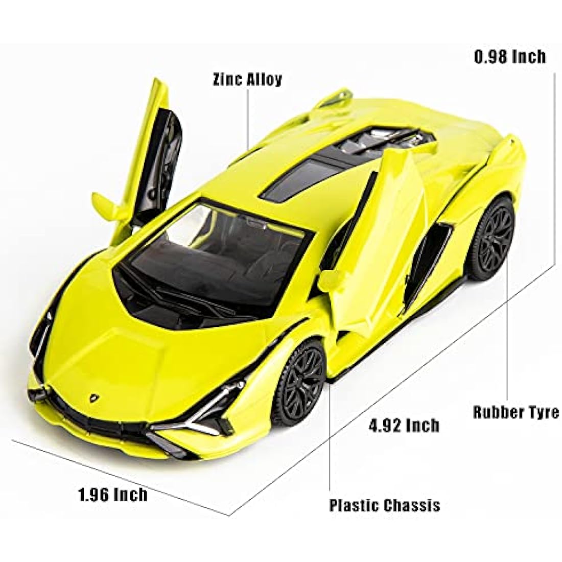 RMZ City 1/36 Scale Lamborghini Sián FKP37 Casting Car Model, Zinc Alloy Pull Back Vehicles Toy Car for Toddlers Kids Boys Girls Gift