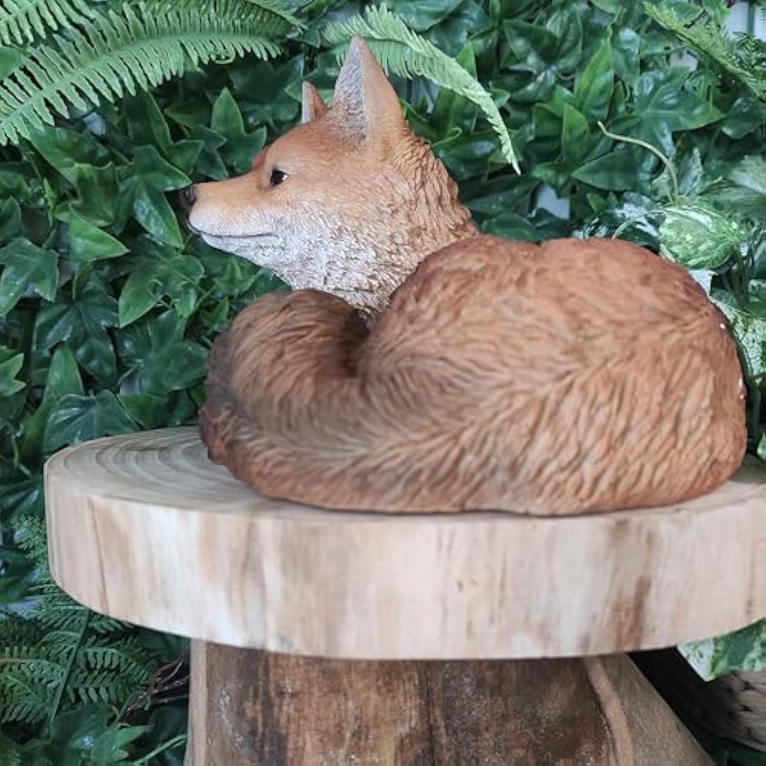 Vivid Arts Real Life Resting Fox | Resin Home or Garden Decoration | XRL-RFOX-D