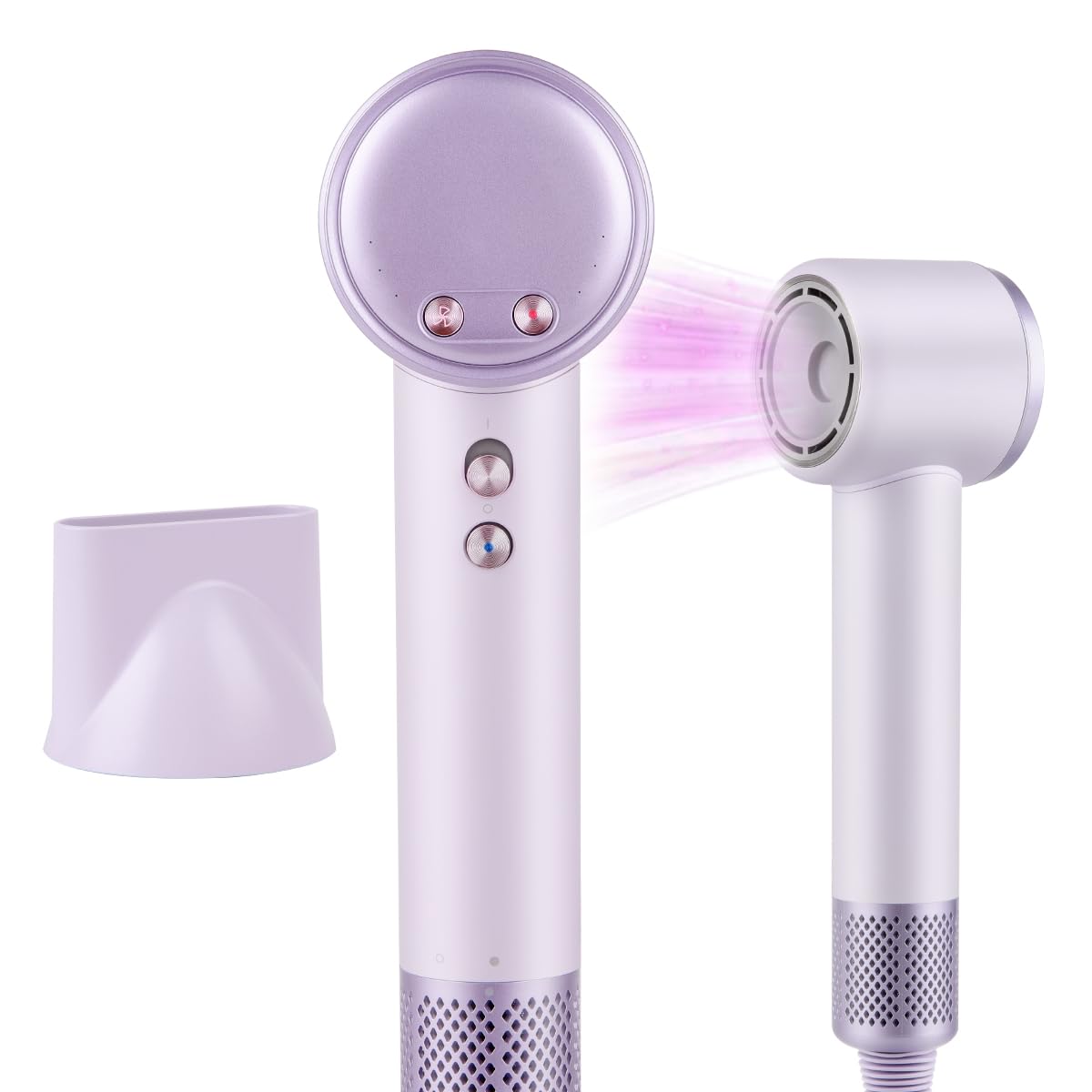 Hair Dryer 200 Million Negative lonic Hairdryer, 3 Speed 4 HeatSetting,110, 000 RPM High Speed Brushless Motor Blow Dryer:with Magnetic Nozzle, 51dB