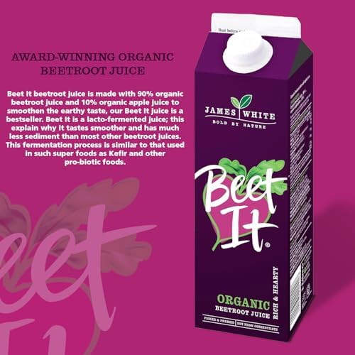 Beet It Organic Beetroot Juice (1 Litre x 8) Picked and Pressed