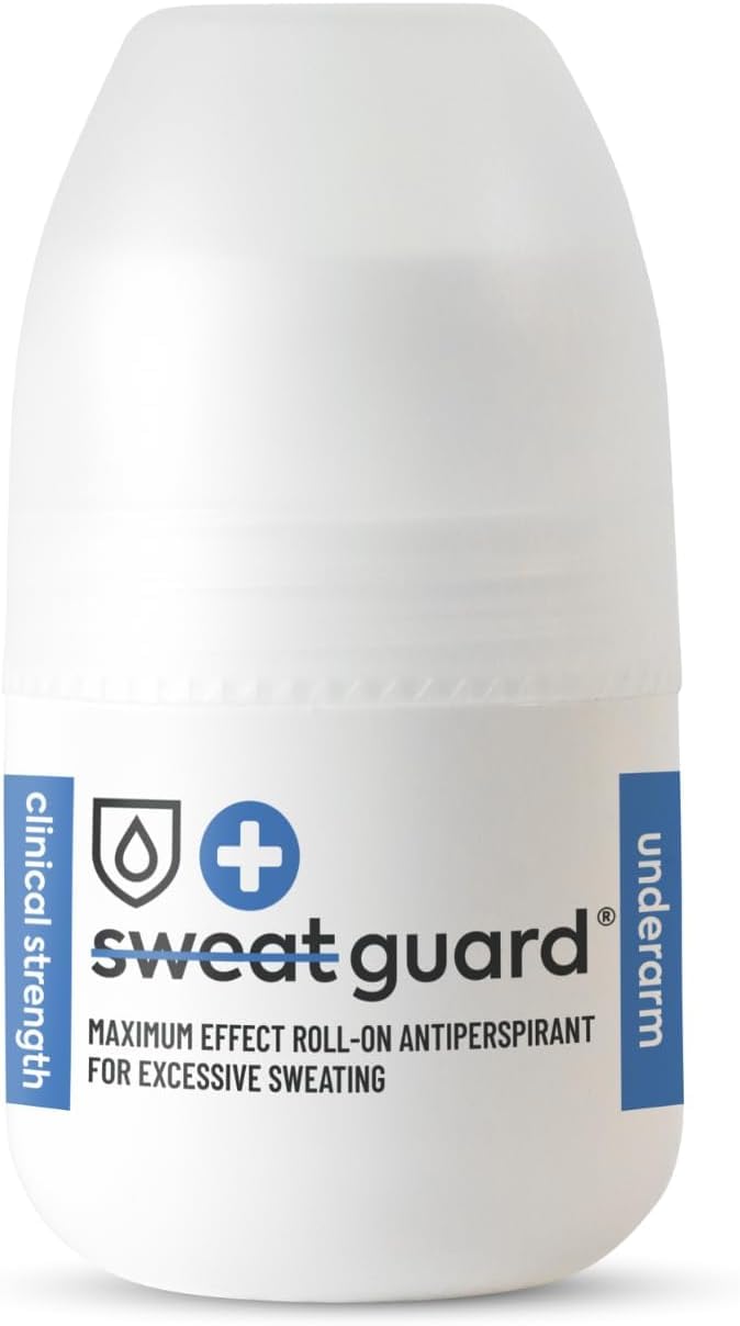 SWEAT GUARD? Underarm Antiperspirant - Roll On 50ml. Fragrance Free, Anti-Sweat Antiperspirant For Armpit - Controls Excessive Sweating & Odour.