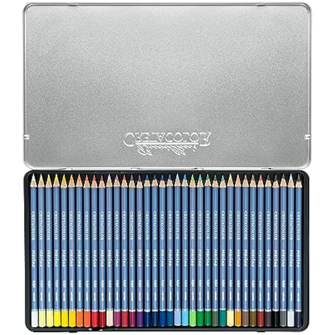Cretacolor 240 Marino Watercolour Pencils Pack of 36 Wooden, Wood, ' Multi', 36 STK