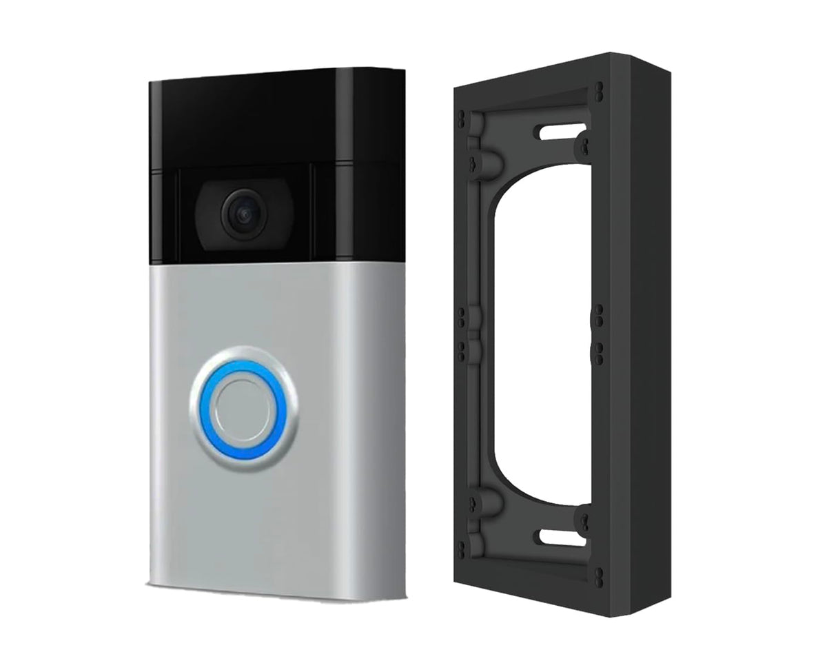 GESTECH Fixed 25/45 Degree Doorbell Angle Mount Corner Brackets Compatible for 1st, 2nd Generation, Doorbell 2, 3, 3+, 4, Doorbell Plus (1st/2nd Gen,