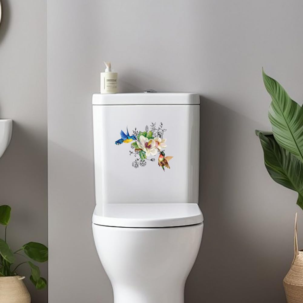 PRESSINART Toilet Seat Lid Cover Sticker 30 x 30 Inch Waterproof Peel and Stick PVC