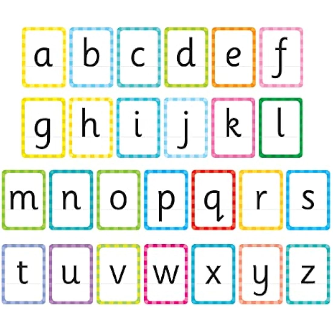 Orchard Toys Alphabet Flashcards, 26 Educational Double-sided Flashcards, Teach the Letters of the Alphabet, Perfect for Kids Age 3-7, Educational Toy, Kiwi Lime Green