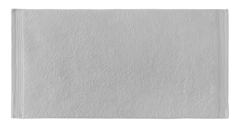 RIZO Top Towel - Set of 2 Bidet Towels - Bath Towels - Small Towels - 100% Combed Cotton - 600 g/m2 - Measure 30 x 50 cm - Silver Grey