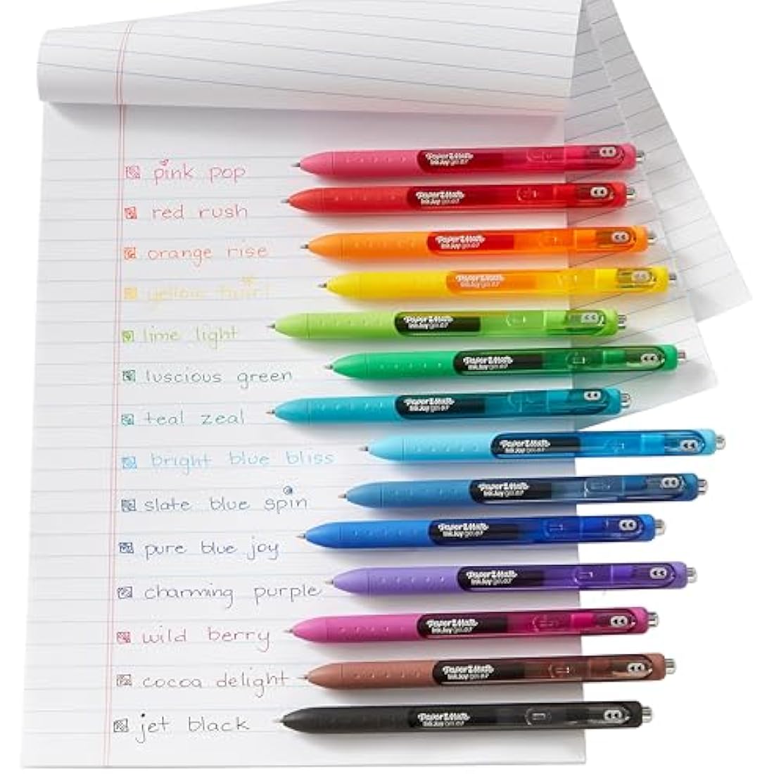 Paper Mate InkJoy Gel Pens | Medium Point (0.7mm) | Black Ink | 12 Count