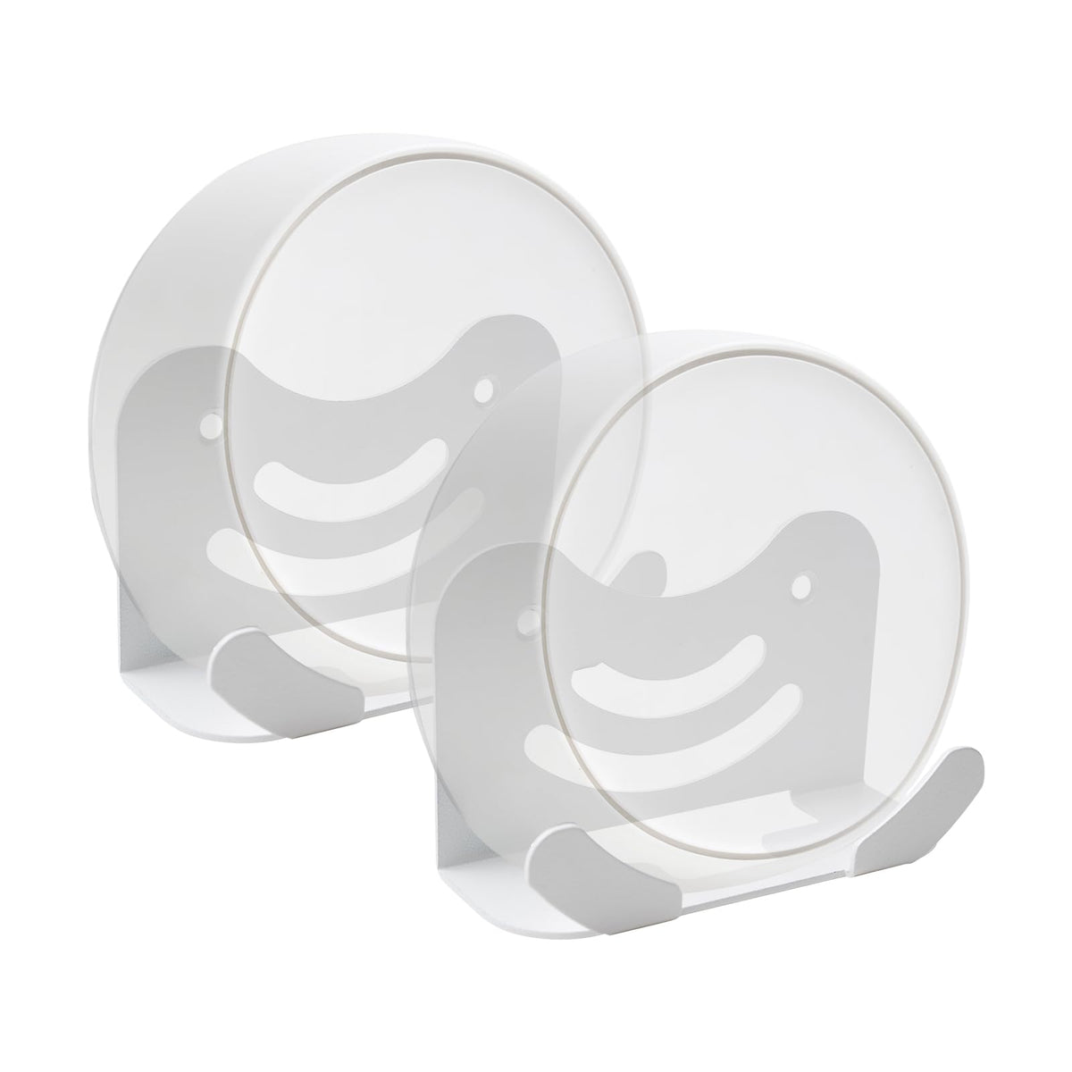 shinar Metal Wall Mount Kit Compatible with TP Link Deco BE23/ BE25/ BE3600/ BE5000 Mesh WiFi 7 System Space-Saving Bracket White 1 Pack (2 Pack)