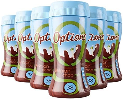 Options Mint Hot Chocolate Drink (Multipack of 6 x 220 g Jars)