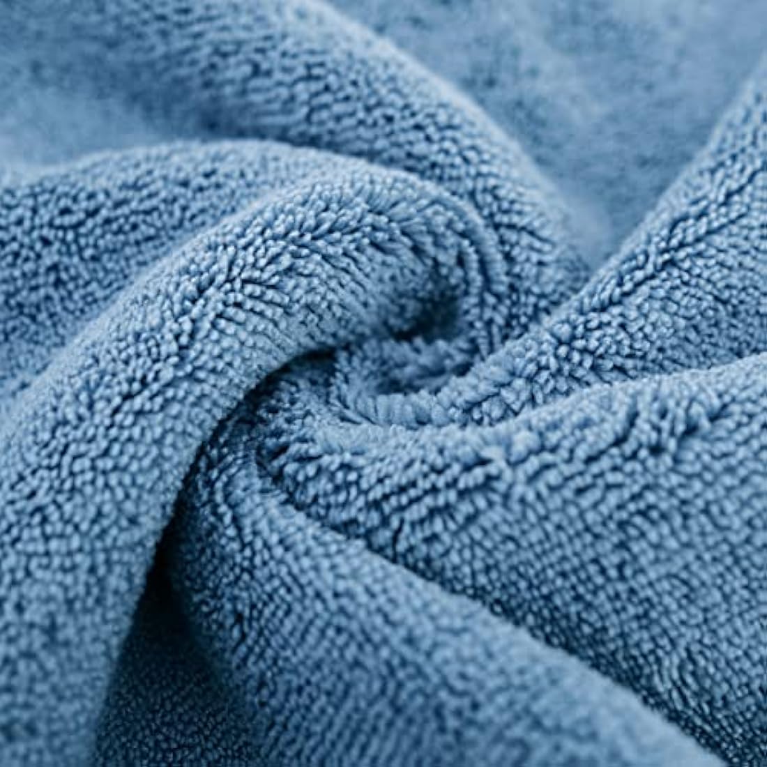 POLYTE Quick Dry Lint Free Microfibre Bath Towel, 76 x 145 cm, Pack of 4 (Blue)