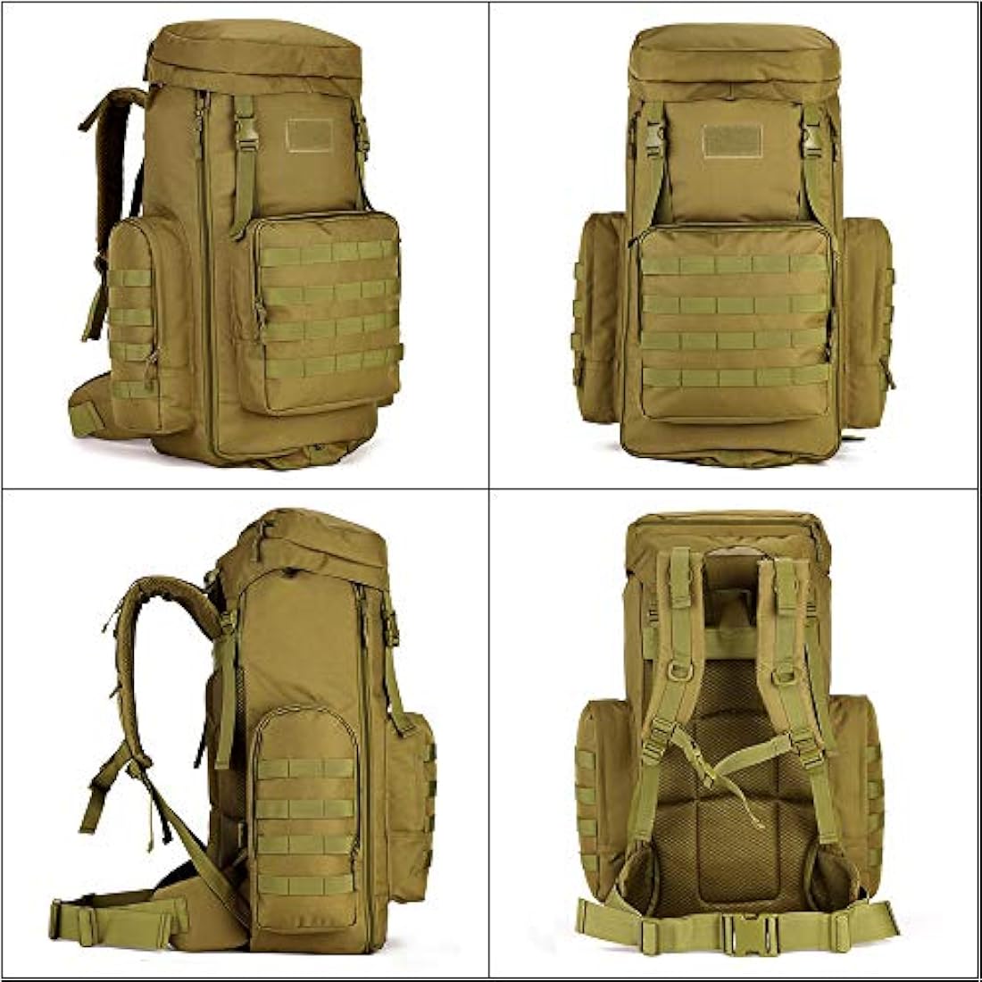 YUHAN Hiking Backpack 85L Large Tactical Backpack Military Army Combat Rucksack Trekking Rucksack MOLLE Backpack