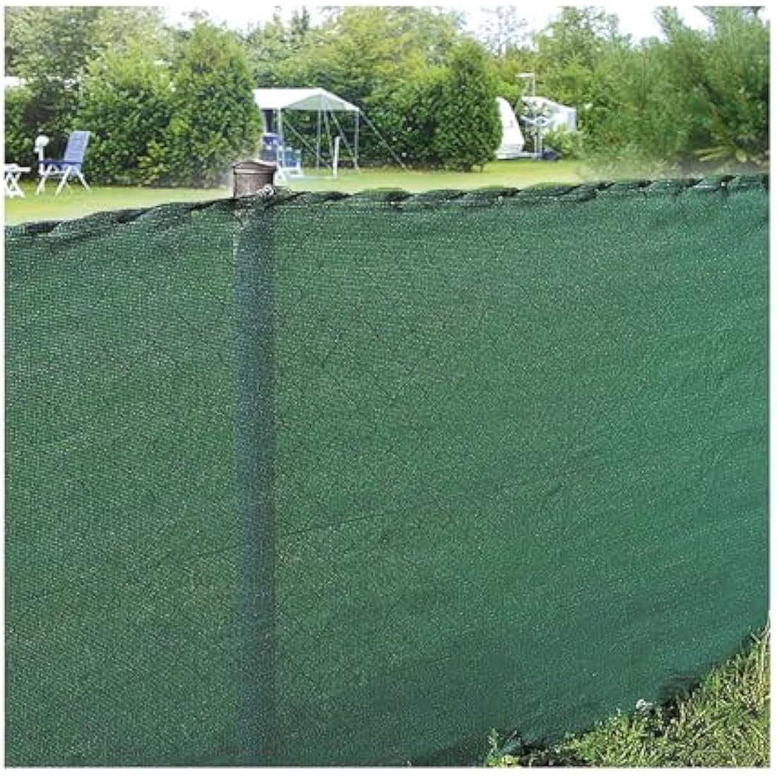 WerkaPro 10068 - Rompecabezas vistas al jardín - Rompecabezas Vista opaca - Tejido reforzado de 300 gr/m2 - roller blind de 10 x 1.5 m - de polietileno