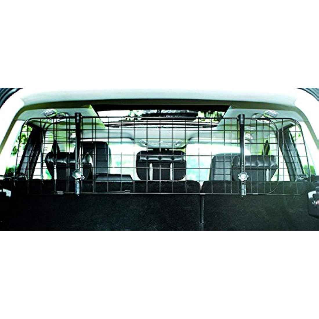 XtremeAuto® Universal Heavy Duty Waterproof Rubber Car Boot Liner Mat & Mesh Grill Dog Barrier Guard