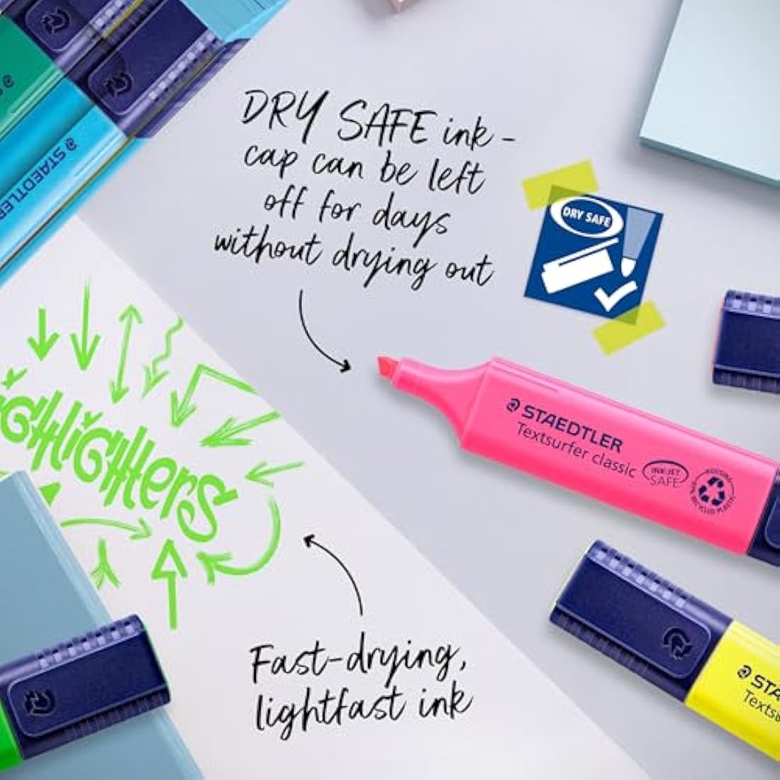 STAEDTLER 364-35 Textsurfer Classic Highlighter - Turquoise (Box of 10)