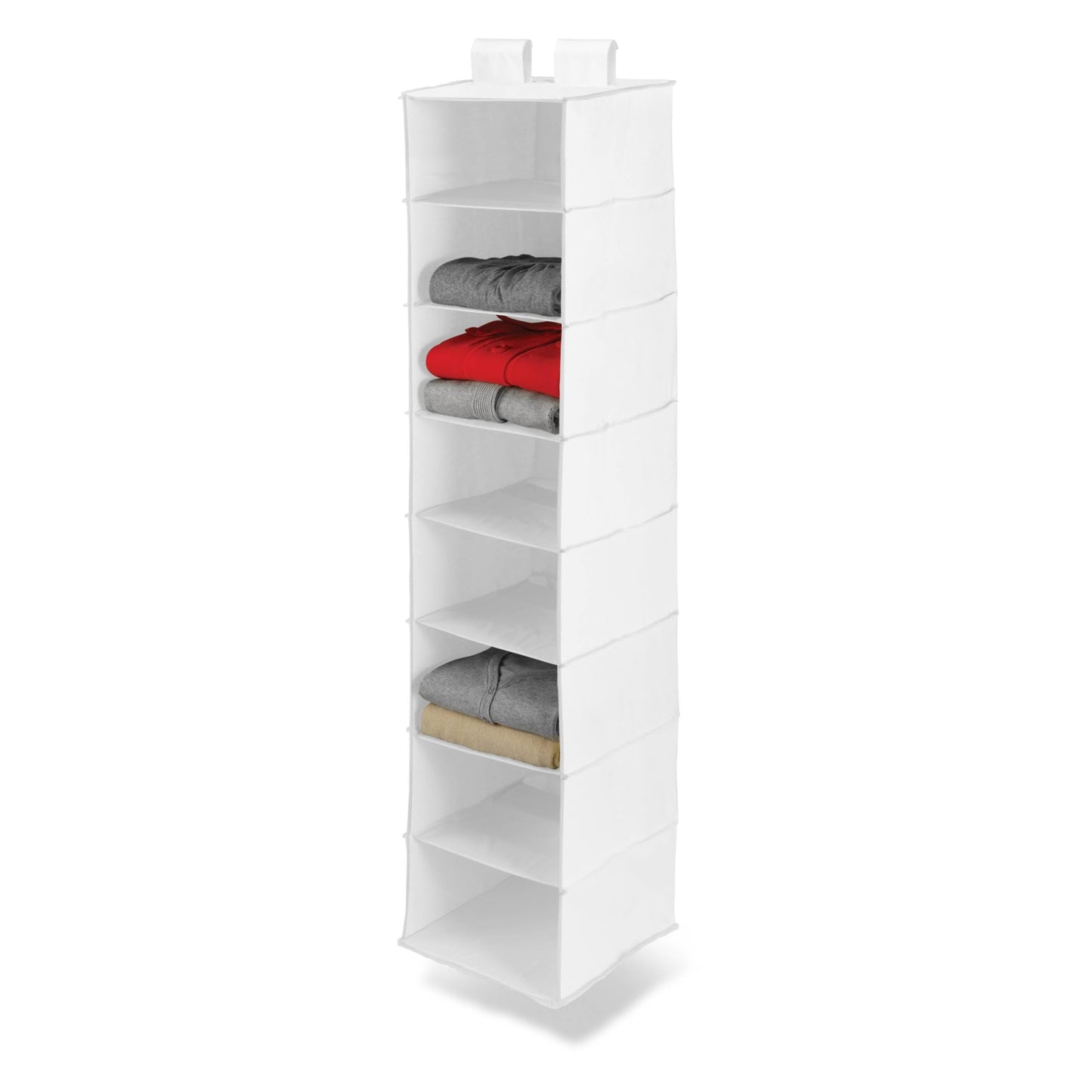 Honey Can Do SFT-01239 Hanging Closet Organizer, White, 8-Shelf