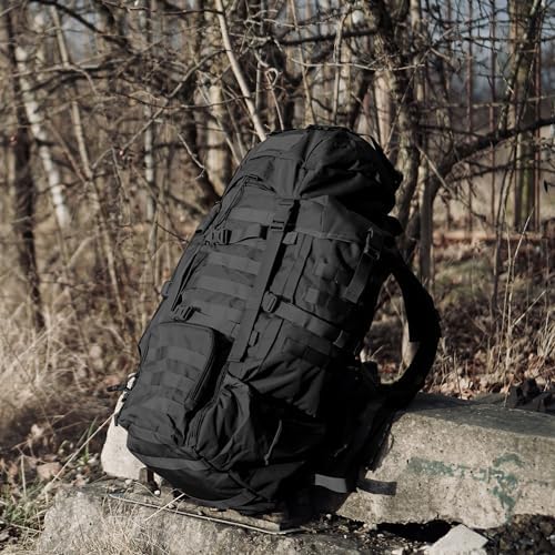 Mardingtop Tactical backpack Large Backpack Military Rucksack Hiking Backpack Camping Backpack Patrol Molle Pack with Rain Cover for Outdoor Trekking Mountaineering Hunting