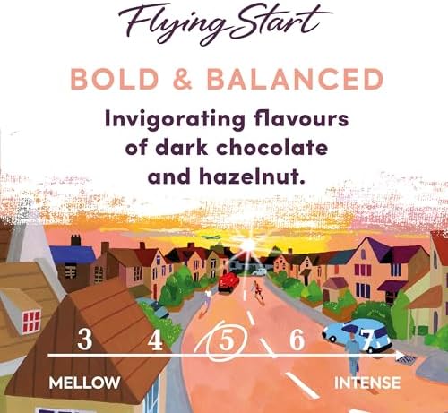 Taylors of Harrogate Flying Start Ground Coffee, 200 g (Pack of 6 - Total 1.2kg)