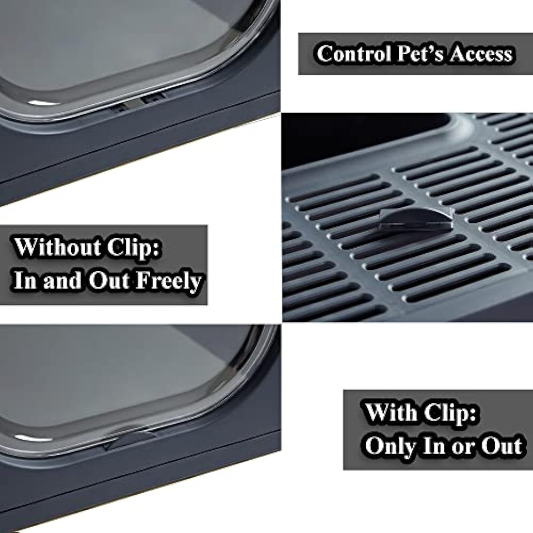 Pawsayes Cat Litter Tray Litter box with Lid for Medium and Small Cats, Foldable Top Entry Kitten Litter Box with Drawer Pan and Scoop