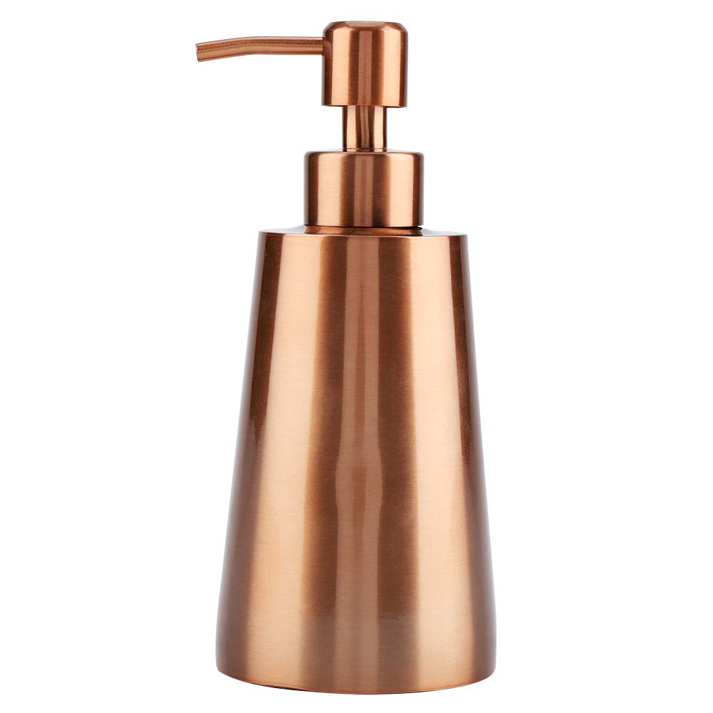 CYTGOUPER 350ml 304 Stainless Steel Soap Dispenser,Lotion Dispenser Pump,Rose Gold Kitchen Accessories for kitchen or Bathroom Countertop