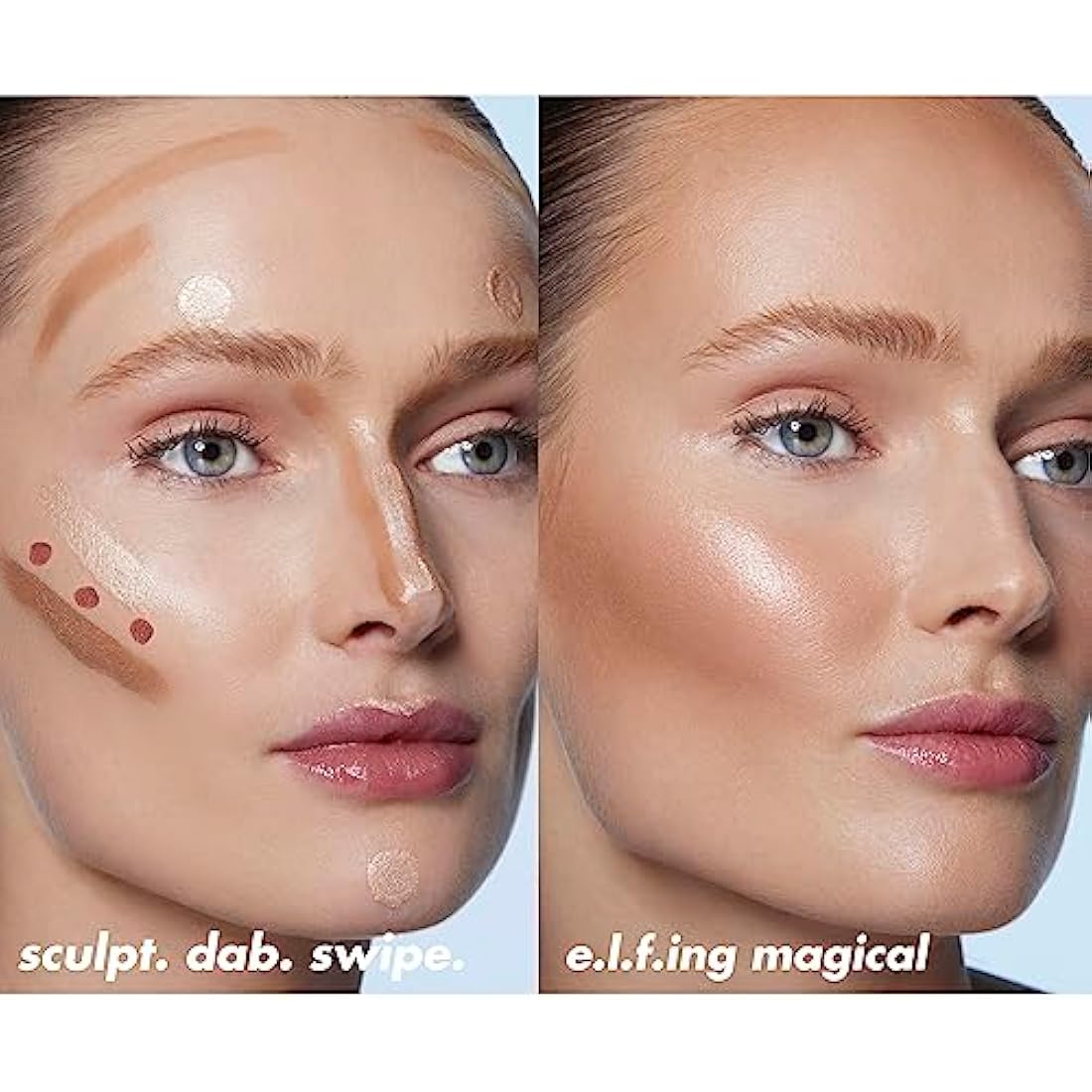 e.l.f. Halo Glow Contour Beauty Wand, Liquid Contour Wand For A Naturally Sculpted Look, Buildable Formula, Vegan & Cruelty-free, Deep/Rich