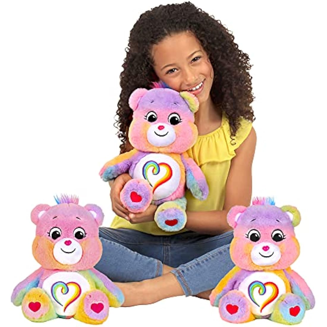 Care Bears 22077 14 Inch Medium Plush Togetherness Bear, Collectable Cute Plush Toy, Cuddly Toys for Children, Soft Toys for Girls and Boys, Cute Teddies Suitable for Girls and Boys Aged 4 Years +