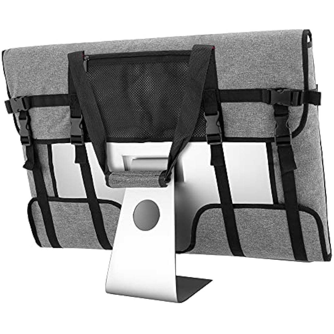 Trunab Monitor Carry Case Compatible with iMac 27" Desktop Computer/ 27" LCD Screens and Monitors, Protective Storage Case Monitor Dust Cover for 27" Screens and Accessories, Grey - Patented Design