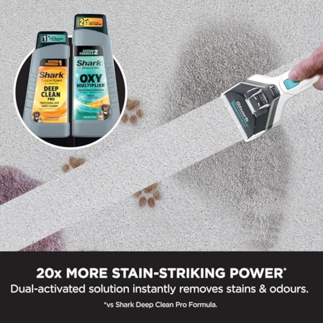 Shark XSKCHMBNDLUKT Carpet Extractor Solution, 1.42 liters, Grey