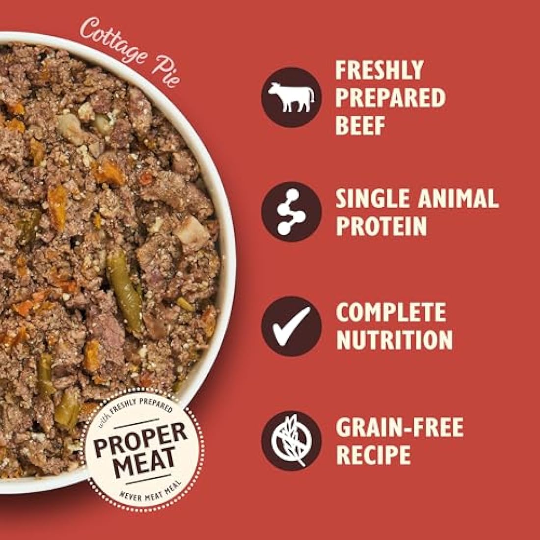 Lily's Kitchen Natural Adult Dog Food Wet Tins - Cottage Pie - Complete Meal Recipes (6 Tins x 400g)