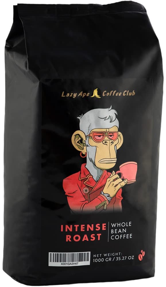 Lazy Ape Coffee Club - 1KG Whole Coffee Beans | INTENSE ROAST