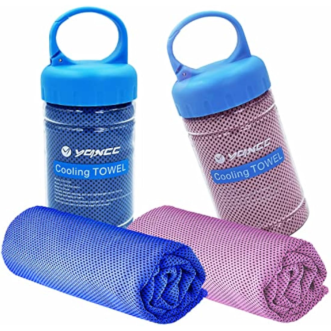YQXCC Cooling Towel (120x30 cm) Ice Towel for Neck, Soft Breathable Chilly Towel, Microfibre Cool Towel for Yoga, Golf, Gym, Camping, Running, Workout & More Activities
