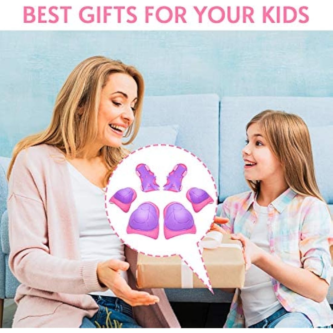 RUNDONG Kids/Youth Knee Pads Elbow Pads Wrist Guards 3 in 1 Protective Gear Set for Child Roller Skates, Cycling, Inline Skating, Scooter Skateboard, BMX Bike, Riding, and Multiple Outdoor Sports