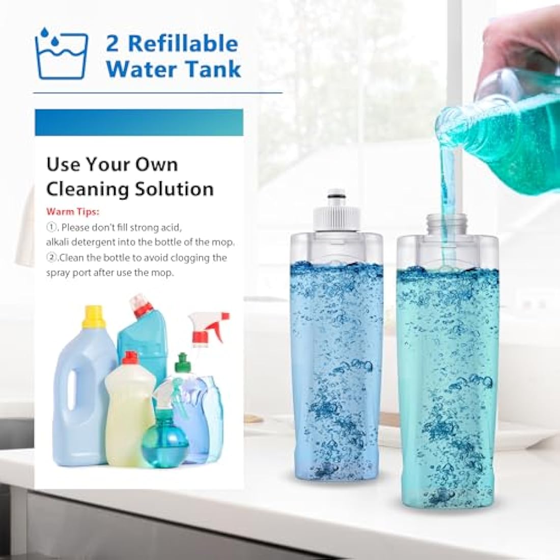 Microfibre Spray Mops for Floor Cleaning- MEXERRIS Floor Cleaning Mop With Spray 4 Microfiber washable Pads and 2 Reffilable Bottles Wet Dust Mop for Laminate Wood Vinyl Ceramic Hardwood