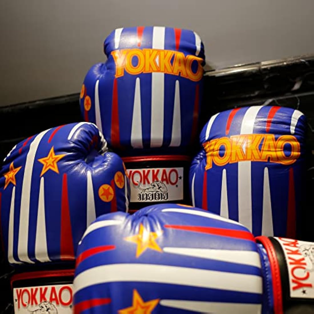 YOKKAO Design Breathable Muay Thai Boxing Glove | Premium Leather Training and Sparring Gloves for Men and Women | Winning Boxing Gloves | Punching Gloves